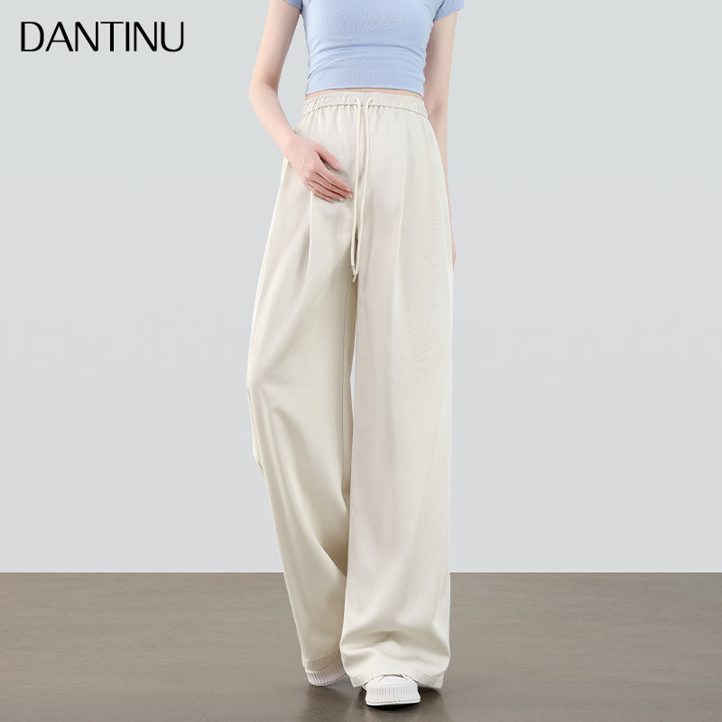孕妇裤秋季外穿无托腹抽绳高个子直筒垂感休闲大码宽松阔腿裤春秋,淘宝优惠券,粉丝福利购,淘宝优惠卷