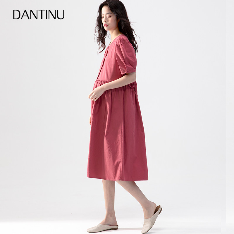 孕妇夏装韩版大码宽松高级连衣裙 丹媞奴连衣裙