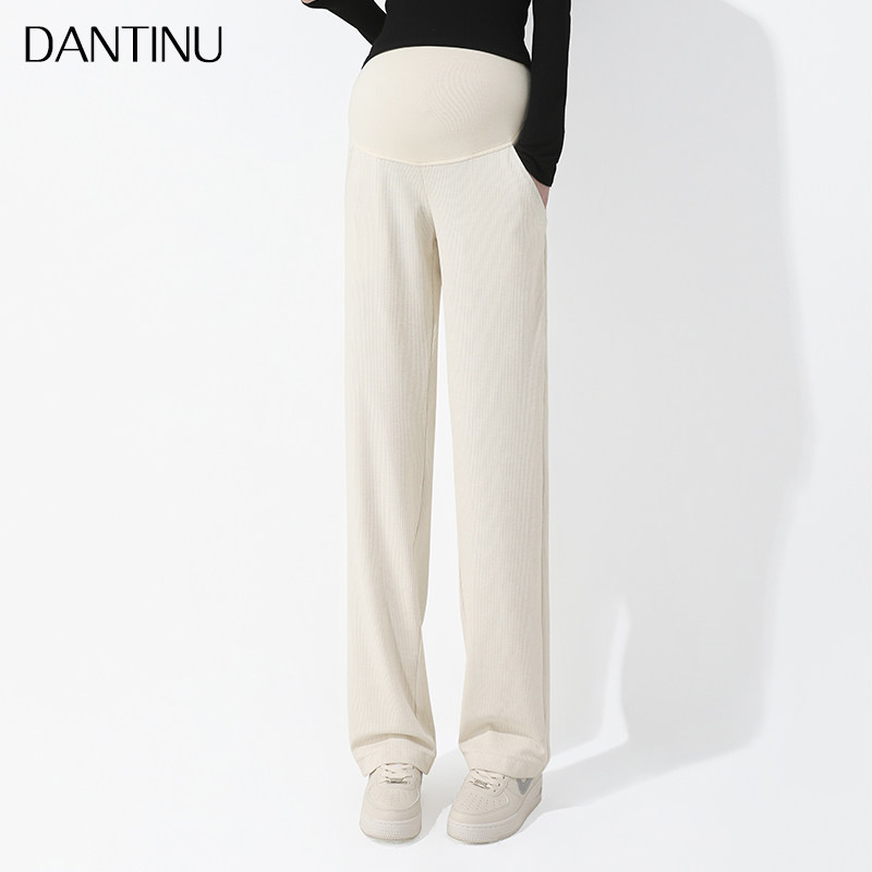 孕妇秋冬外穿裤子加长托腹阔腿裤 丹媞奴孕妇阔腿裤