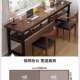 Desk long table rectangular home student study table ultra-narrow table double-layer computer table against the wall extra long table