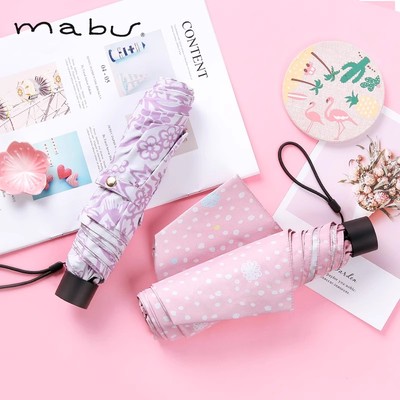 日本mabu品牌三折日系风格晴雨伞
