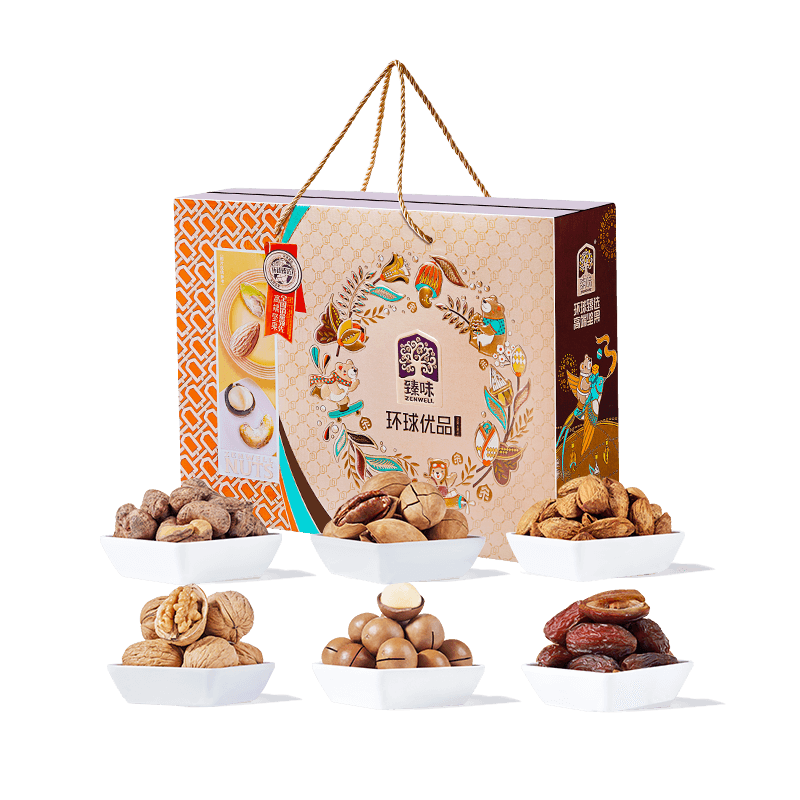 臻味坚果礼盒干果炒货零食环球优品巴旦木年货节新年礼品员工福利,淘宝优惠券,粉丝福利购,淘宝优惠卷
