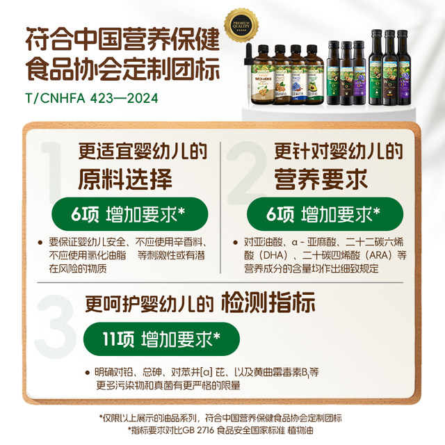 Organic infant food supplement oil丨Top sales volume in 3 years