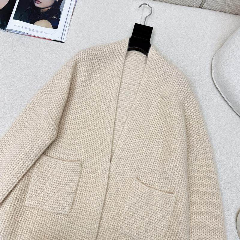 慵懒风宽松长袖简约V领粗针长款外套,淘宝优惠券,粉丝福利购,淘宝优惠卷