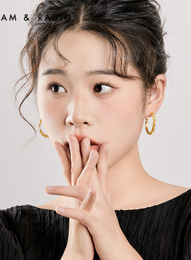 几何圈圈耳环女小众设计高级感