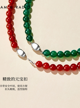 Dream＆Radio玛瑙串珠项链气质颈链女