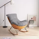 Интернет -знаменитость Light Luxury Rocking Claft Living Room Velvet Clate Lazy Dipa Стул Домашний Балкон. Случайный стул для одиночного качалка