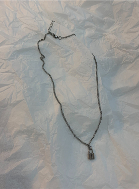 onegreen韩国金泰妍小锁头项链