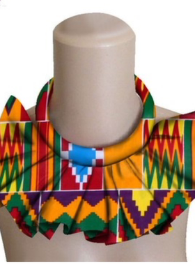 定制非洲蜡染印花项圈