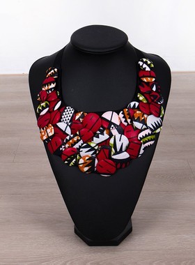 定制非洲蜡布项链饰品