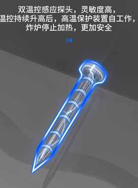 汇利台式双杠控温燃气炸炉炸串鸡排机商用液化气炸鸡炉摆摊油条机