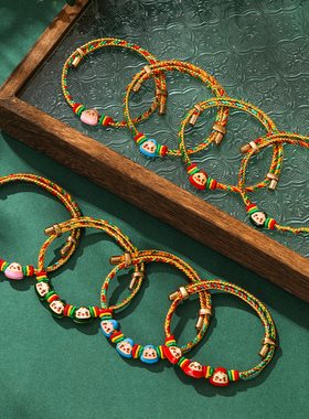 2026年五彩绳手链女宝宝儿童新生婴儿红手绳手工编织送女朋友礼物