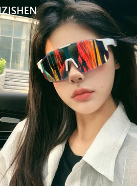 LANZISHEN骑行眼镜女防风半框