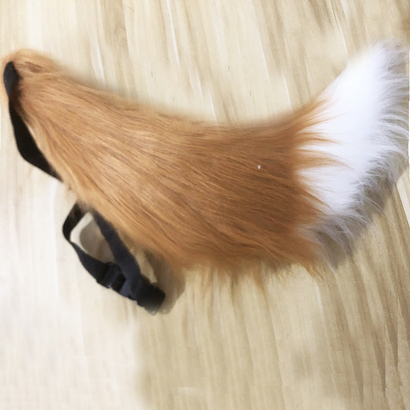 原创狐尾儿童表演道具cos狐狸可爱萌妹子扮演聚会儿童节演出道具 - 图1