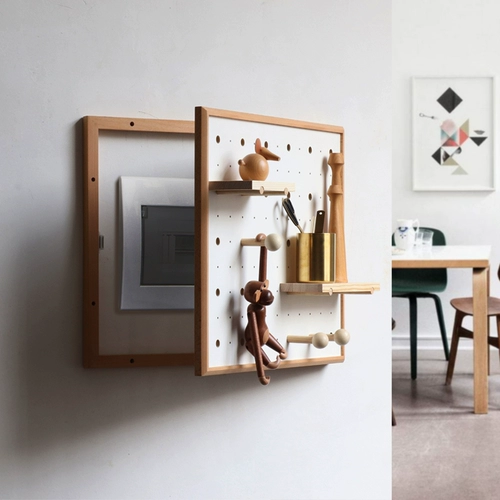 Коробка с электрическим счетчиком пещеры Nordic ins декоративная коробка для распределения креативной мощности для покрытия электрических крышек сплошной деревянной крышки можно настроить