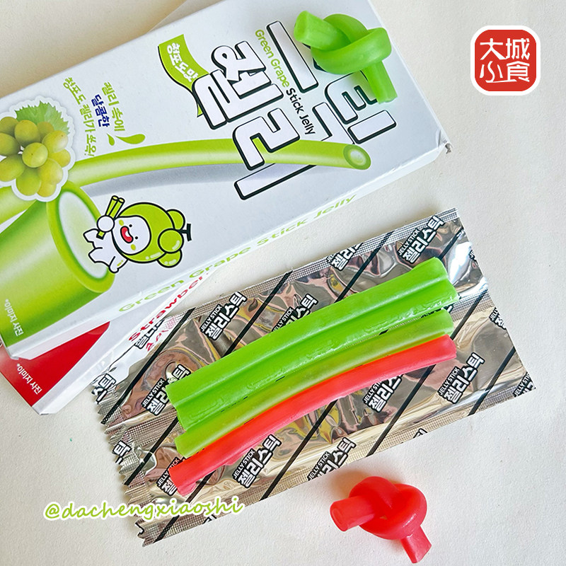 韩国进口YEM青葡萄草莓味长条软糖60g儿童夹心糖果休闲食品小零食,淘宝优惠券,粉丝福利购,淘宝优惠卷