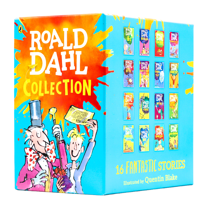 新版16册全套英文原版罗尔德达尔小说 roald dahl 儿童读物 The BFG 查理与巧克力工厂圆梦巨人魔法手指章节桥梁书