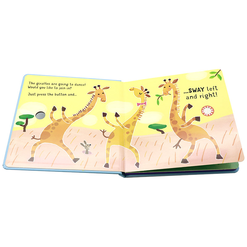 Usborne 与长颈鹿共舞 英文原版绘本 Dance with the Giraffes 精装纸板触摸发声书儿童早教启蒙英语读物故事亲子共读Sam Taplin