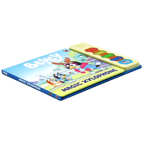 布鲁伊绘本 bluey 小蓝狗 魔法木琴发声书 英文原版 Magic Xylophone Sound Book 亲子共读图画书发声书 儿童卡通动画故事绘本 - 图0