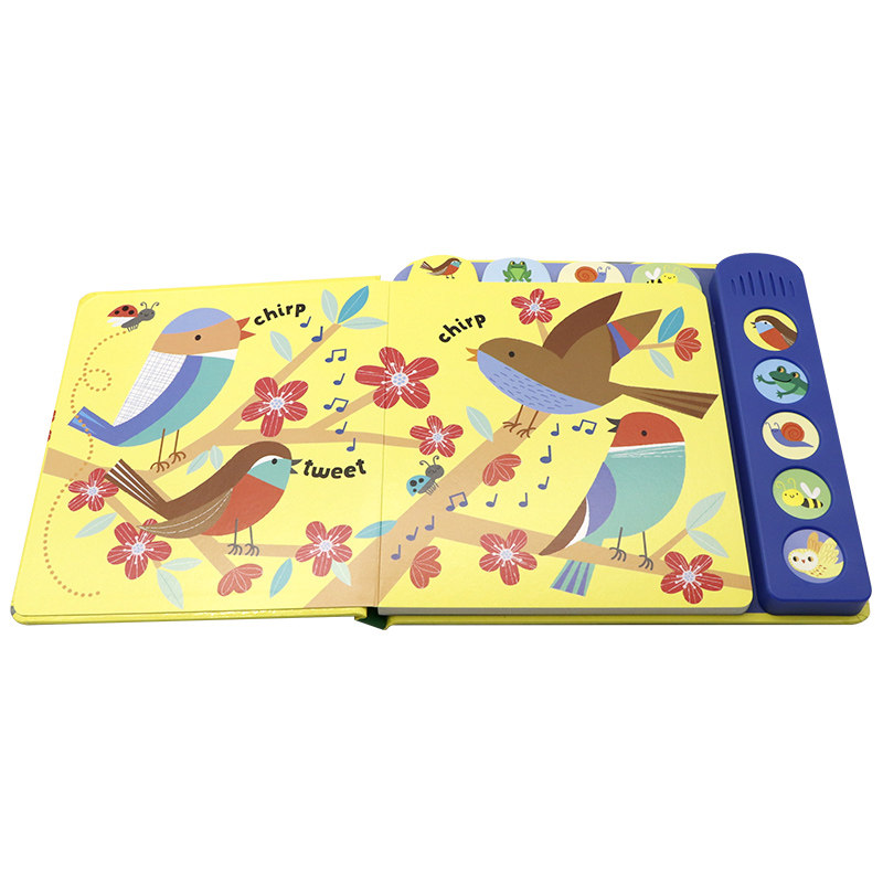 Usborne出品宝宝的首本发声书花园英文原版绘本 Baby's Very First Noisy Book Garden 触摸发声书聆听各种声音低幼启蒙精装书籍
