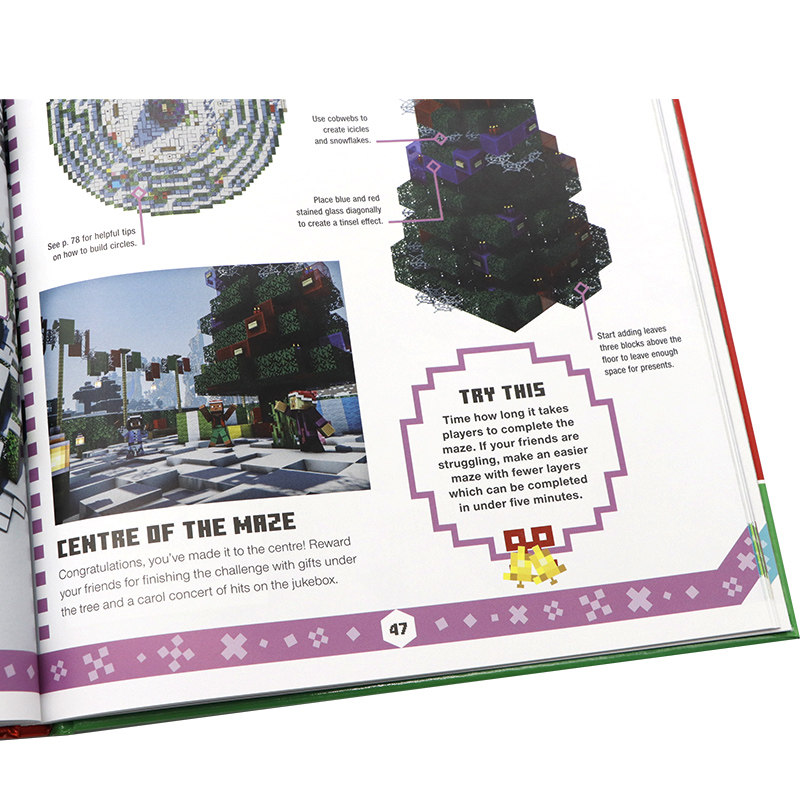 DK我的世界节日创意指南 Minecraft Festive Ideas 英文原版 50多个精彩的冬季建筑点子儿童冒险搭建游戏周边官方精装亲子圣诞主题,淘宝优惠券,粉丝福利购,淘宝优惠卷