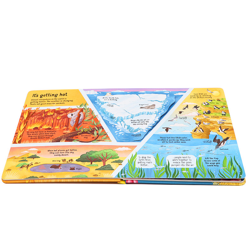 Usborne看里面揭秘系列 濒危动物 英文原版绘本 Look inside Animals in Danger 儿童启蒙英语纸板翻翻图画书 科普百科书 尤斯伯恩