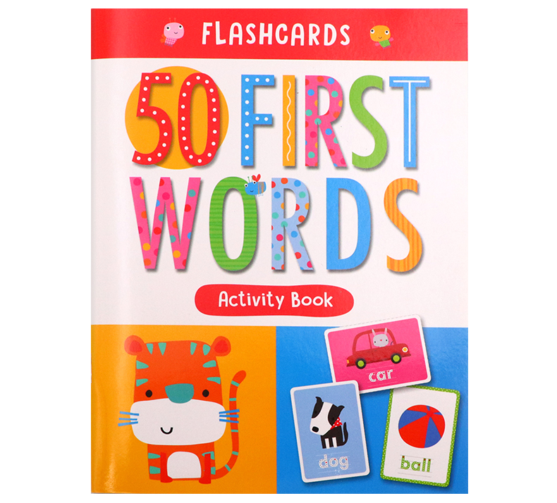 英文原版儿童英文启蒙50词英语闪卡 Flashcards First 50 Words  低幼启蒙英语早教 单词学习字卡闪卡高频词卡片 含活动手册 - 图1