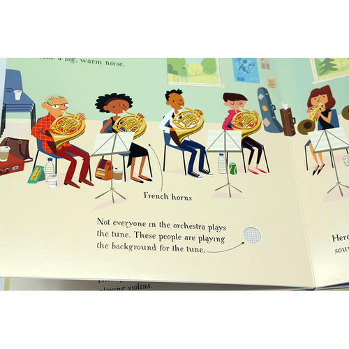 Usborne管弦乐队音乐发声书 First book about the Orchestra 英文原版绘本 低幼儿童早教英语读物 乐器认知艺术启蒙读本精装 - 图0