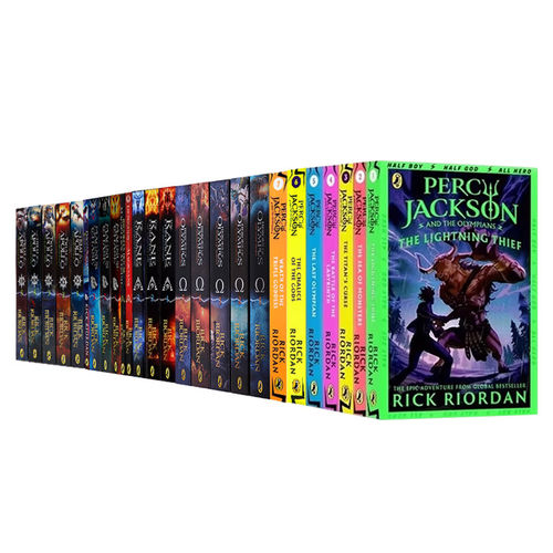 Percy Jackson 波西杰克逊英文 the Lightning Thief 阿波罗的审判/奥林匹斯英雄/埃及守护神/北欧神话英文原版章节书Rick Riordan - 图3