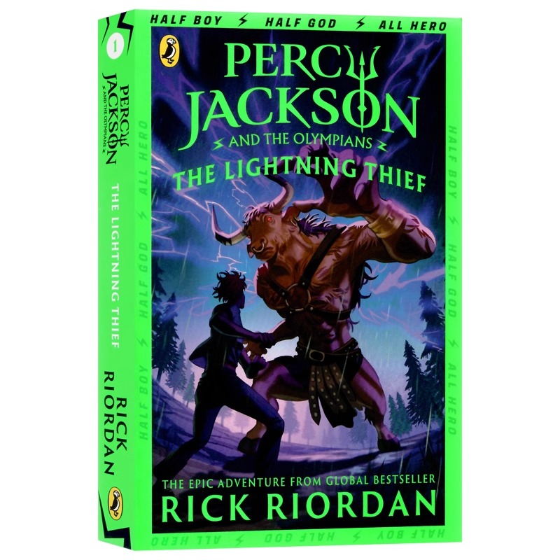 Percy Jackson 波西杰克逊与神火之盗 the Lightning Thief book 1 英文原版小说 学生英语课外阅读小说书籍波西杰克逊系列1 - 图3