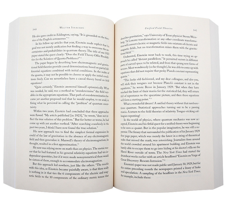 进口英文原版正版 爱因斯坦传 他的生活和宇宙Einstein His Life and Universe Walter Isaacson 课外兴趣阅读