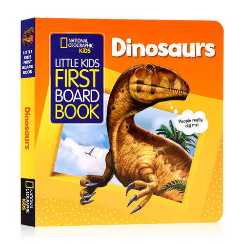 100元4件 National geographic kids 美国国家地理低幼版启蒙纸板书Look and Learn儿童小百科英文原版科普书籍恐龙/海洋/天气太空 - 图0