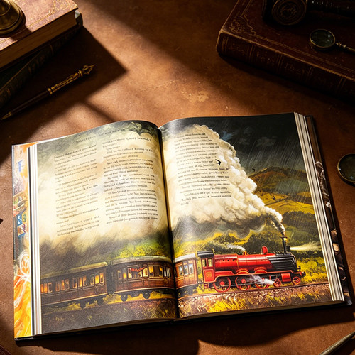 哈利波特英语原版 harry potter 1哈利波特彩绘插画版精装版1-2-3-4-5合售5册魔法石Philosopher's Stone密室阿兹卡班的囚徒火焰杯 - 图2