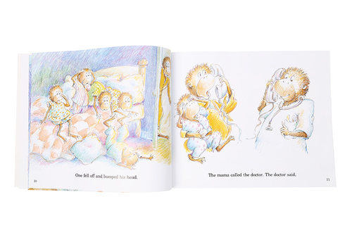 fivelittlemonkeys 五只小猴子在床上蹦蹦跳平装 英文原版绘本 Five Little Monkeys Jumping on the Bed 廖彩杏书单英文绘本 - 图0