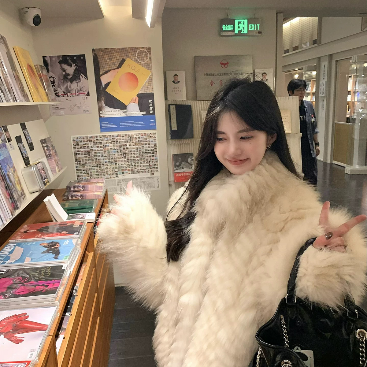 多多设计瘦保暖皮草外套（含100狐狸毛）(气质网红名媛爆款)YE282 - 图1