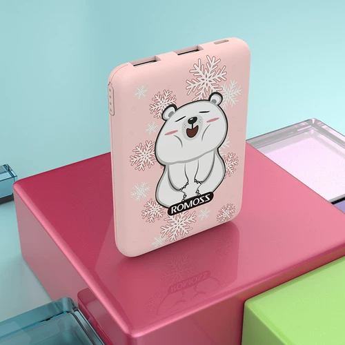 Маленький портативный милый блок питания с зарядкой, мобильный телефон, 5000м