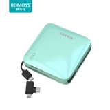 Romis Self-Line Зарядка сокровища Ультратонкая небольшая компактная штепсель 10 000 мАч типа C подходит для мини-световой питания Huawei Apple Xiaomi