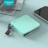 Romis Self-Line Зарядка сокровища Ультратонкая небольшая компактная штепсель 10 000 мАч типа C подходит для мини-световой питания Huawei Apple Xiaomi