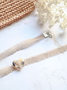 choker爱心织带锁骨链创造10同款