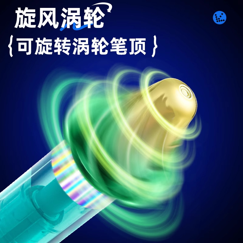 爱好灵旋风中性笔按动笔转转笔吹风可转动涡轮刷题笔解压速干水笔减压顺滑创意黑笔初高中小学生用趣味签字笔,淘宝优惠券,粉丝福利购,淘宝优惠卷