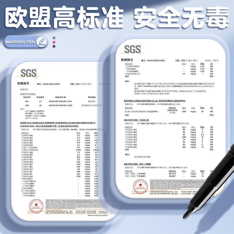 晨光勾线笔美术专用儿童小学生油性记号笔黑色防水防油不掉色小双头粗细两头水性幼儿园绘画描边笔速干马克笔 - 图3