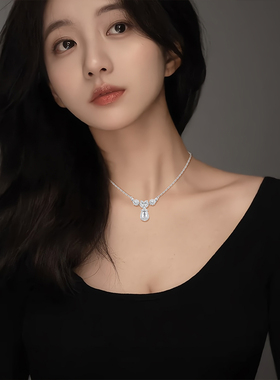 福禄紫藤花S925银项链浪漫小清新