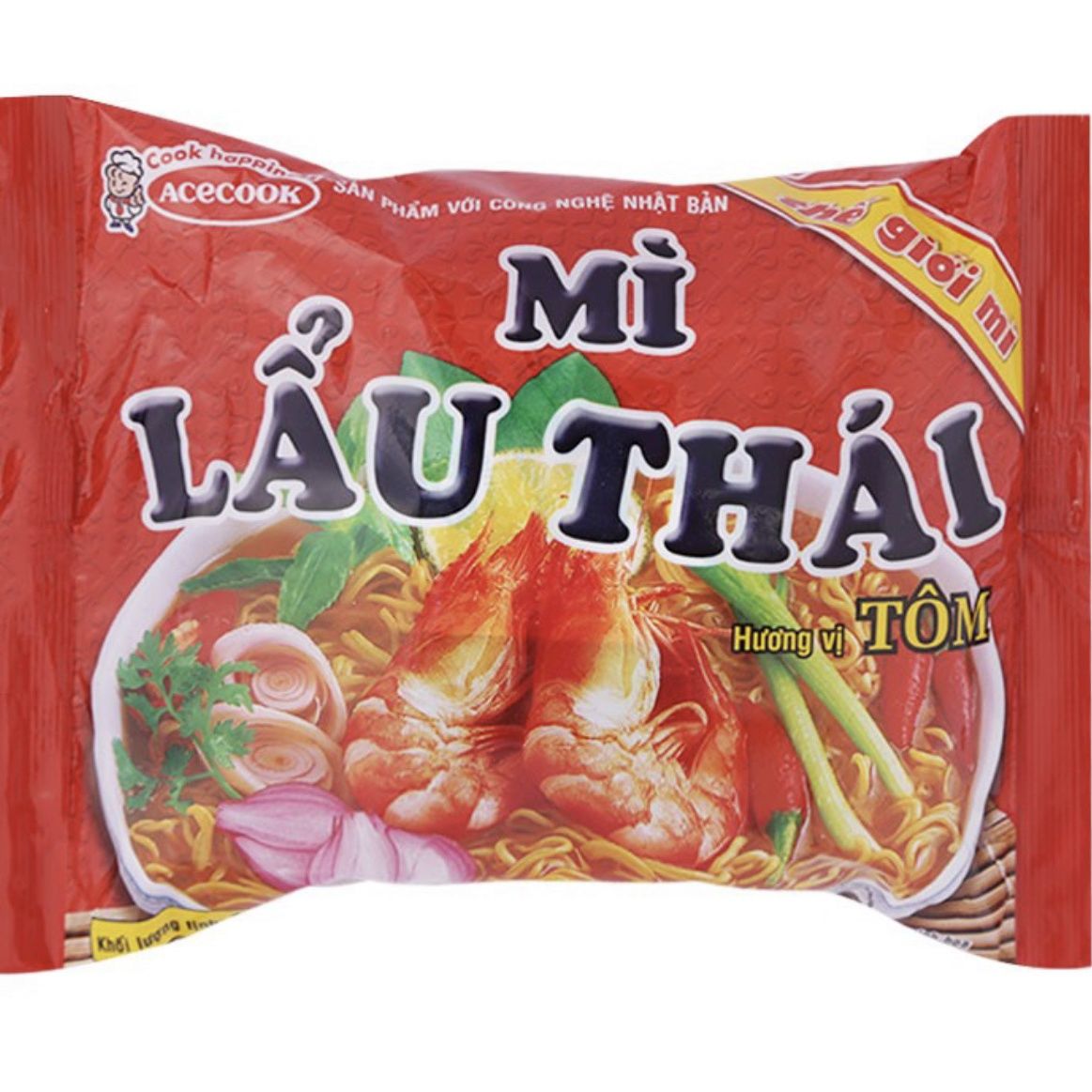 越南方便面Mi lau thai冬阴功汤acecook火锅虾面80g泡面速食面 - 图0