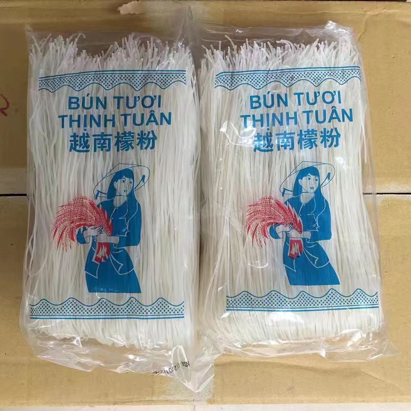 越南干米粉檬粉牛肉鸡肉河粉细粉丝Bun tuoi整箱40包X500克包邮-图2