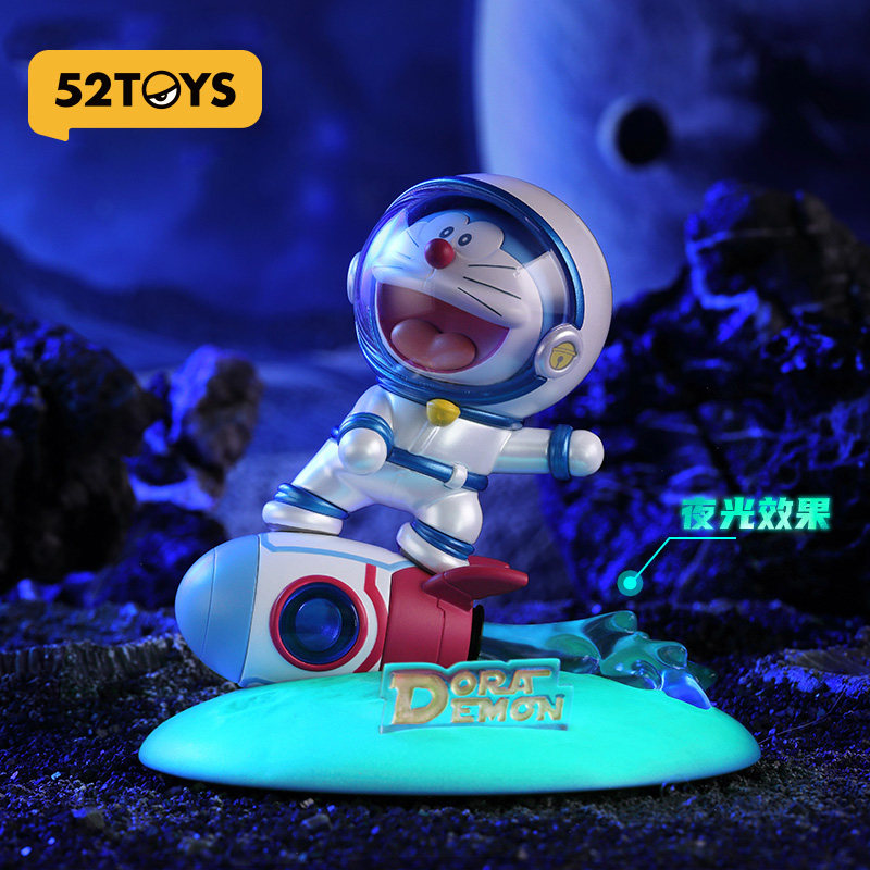 【52TOYS】哆啦A梦快乐星球支架便携家用手机底座摆件潮玩酷公仔 - 图3