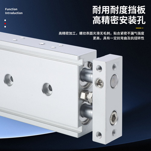双轴双杆气缸TR10/16x10X20X25X30X35X40X50X60X70X75X80X100-S - 图2
