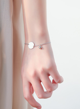 定制刻字圆牌铃铛闺蜜女ins小众