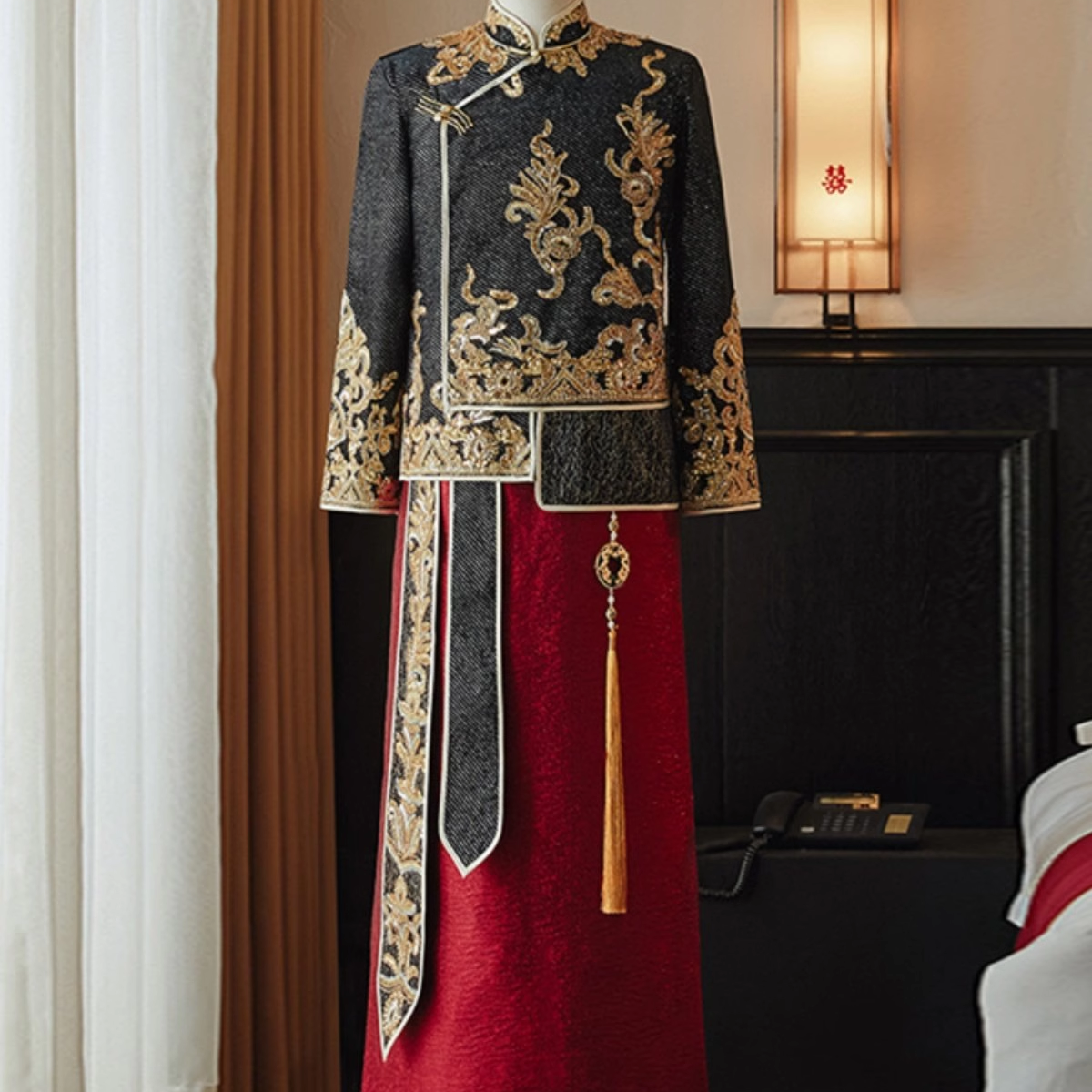 新郎结婚礼服中山装套装2025新款复古唐装男士喜服中式男装中国风,淘宝优惠券,粉丝福利购,淘宝优惠卷