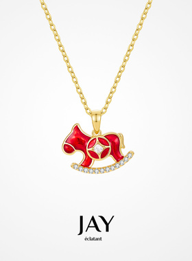 JAY生肖马项链本命年礼物