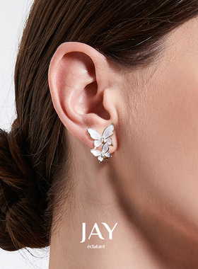 JAY蝴蝶耳夹小众修饰脸型